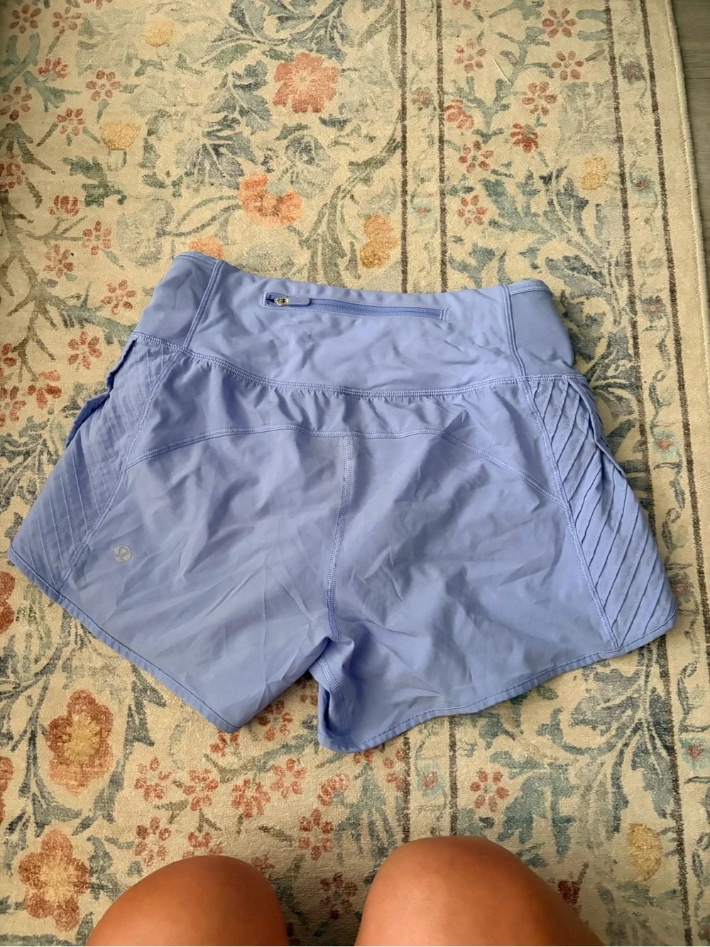 LULULEMON Real Quick Short Pintuck 3.5” in Hydrangea Blue (RARE)